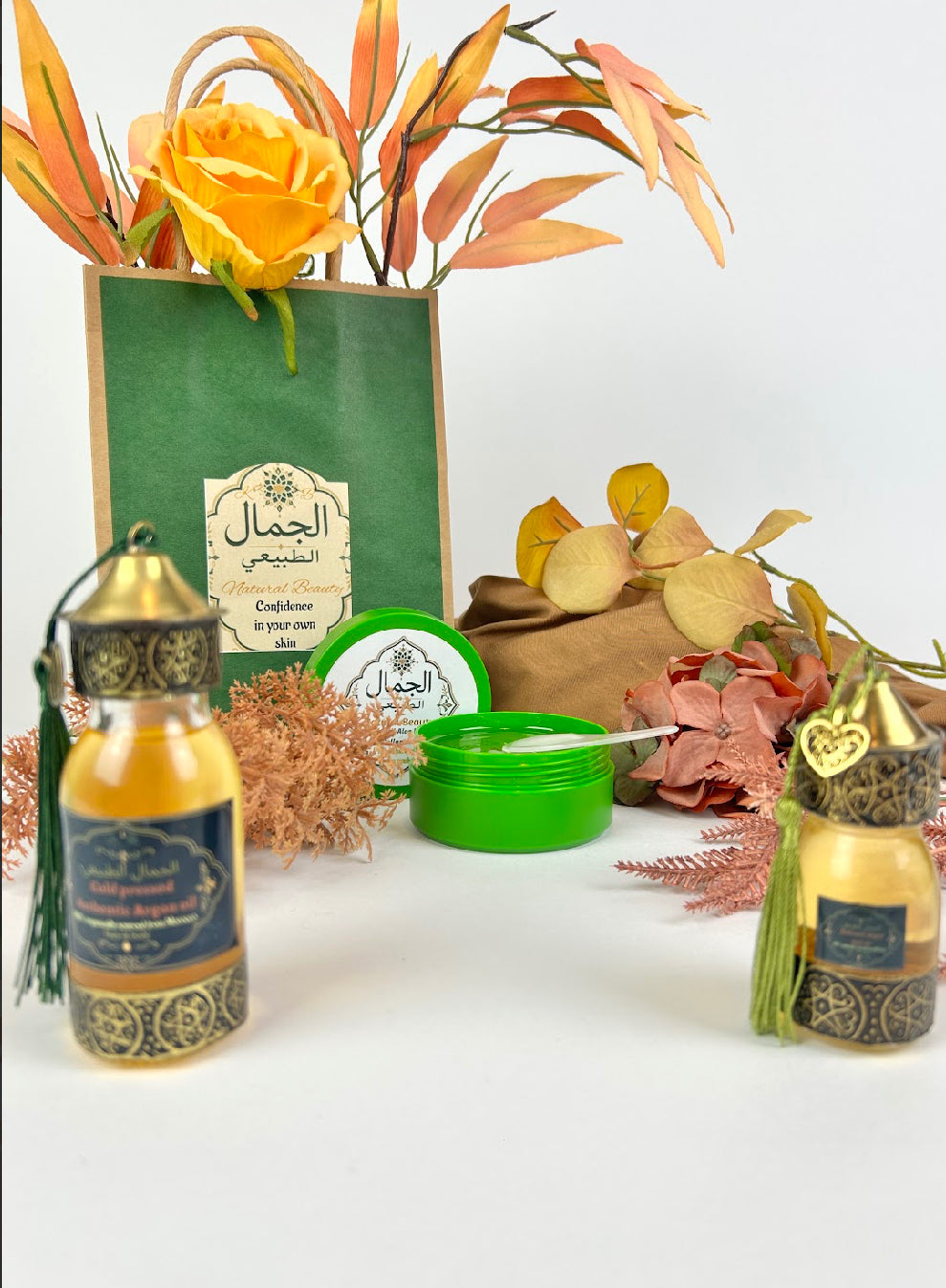 Ultimate Moroccan skin and hair oils 'glow up' kit & Collagen rrp £83